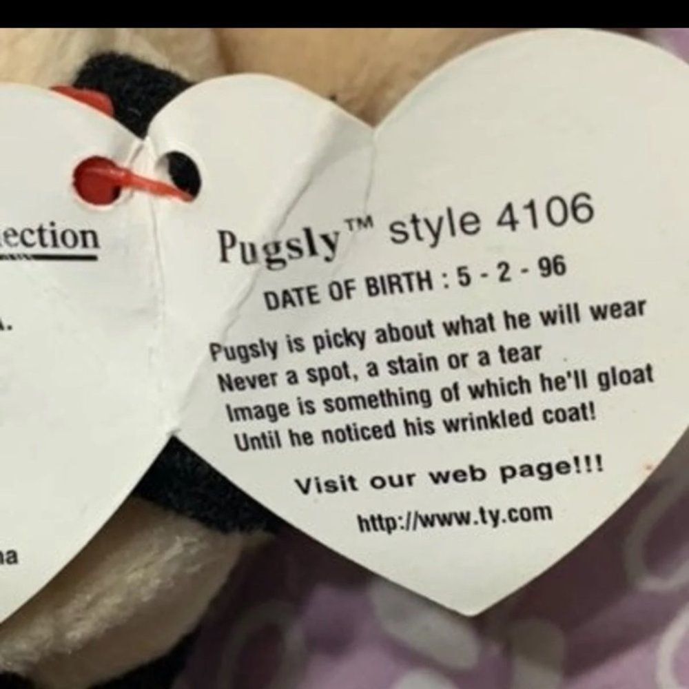 Pugsly Beanie Baby Style: 4106 - Picture 5 of 8
